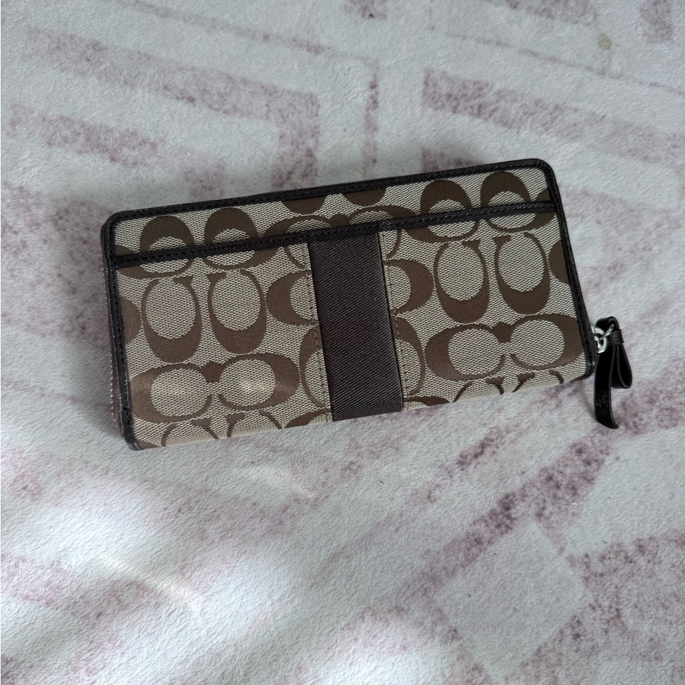Coach Brown and Cream Wallet